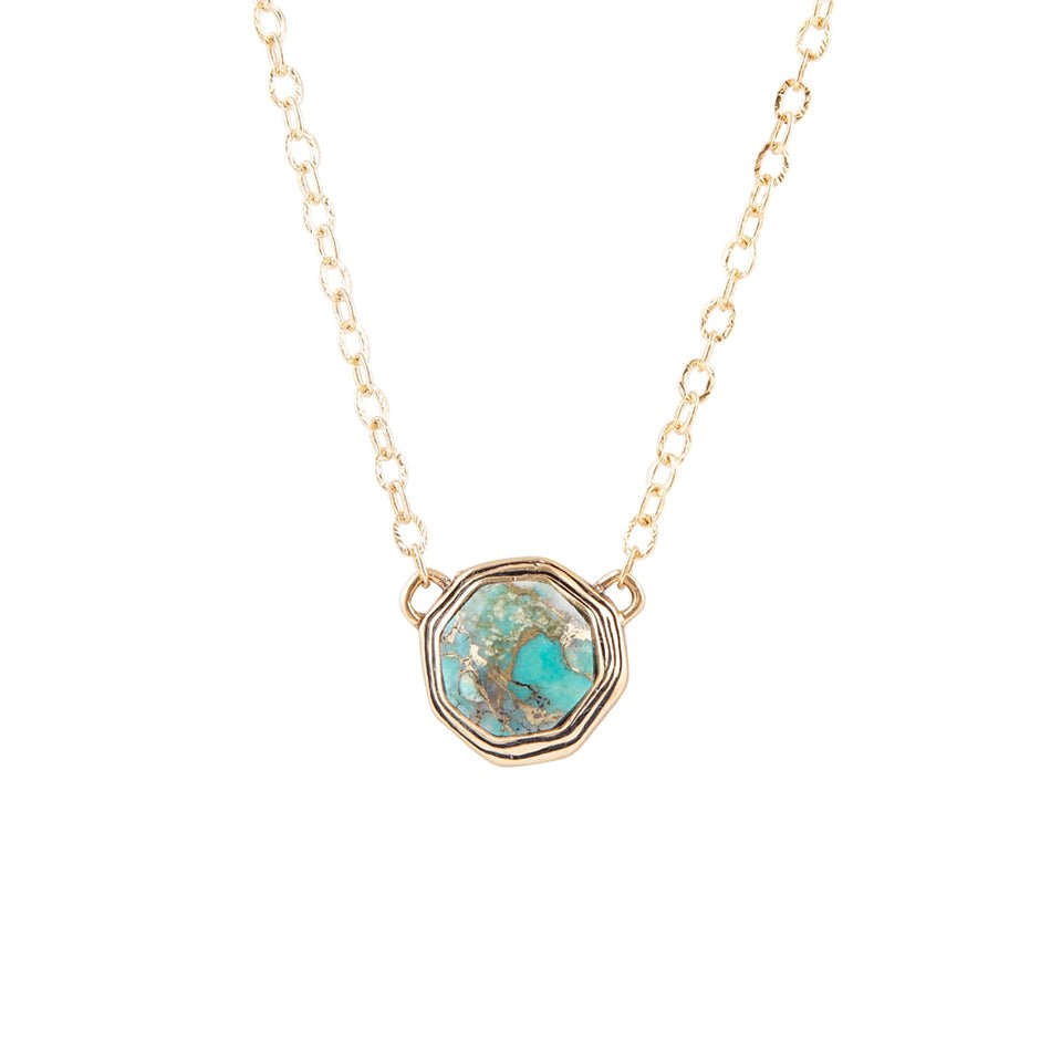 Bronze Infused Turquoise Necklace - Barse Jewelry
