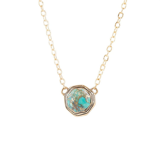 Bronze Infused Turquoise Necklace