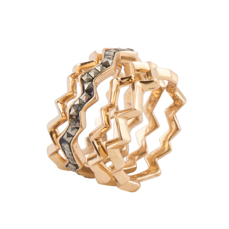 Bronze Marcasite Ring - Barse Jewelry