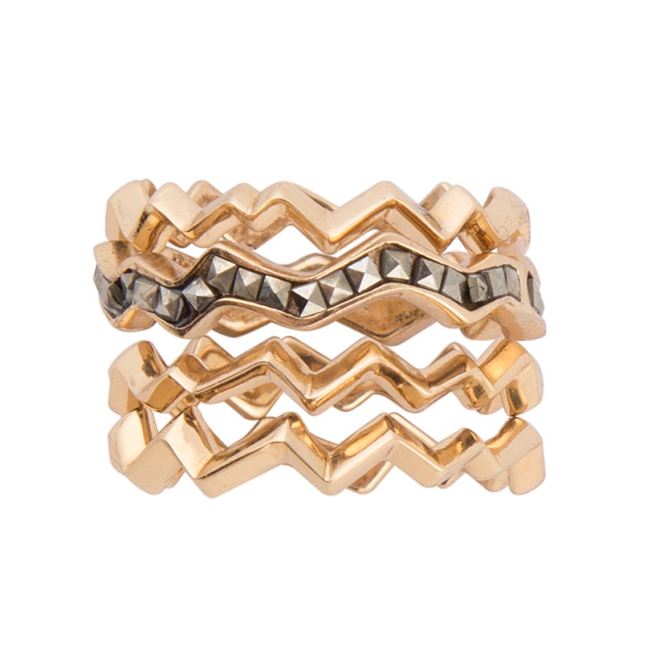 Bronze Marcasite Ring - Barse Jewelry