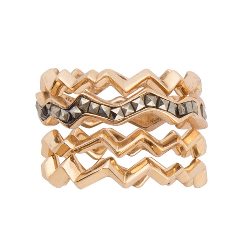 Bronze Marcasite Ring - Barse Jewelry
