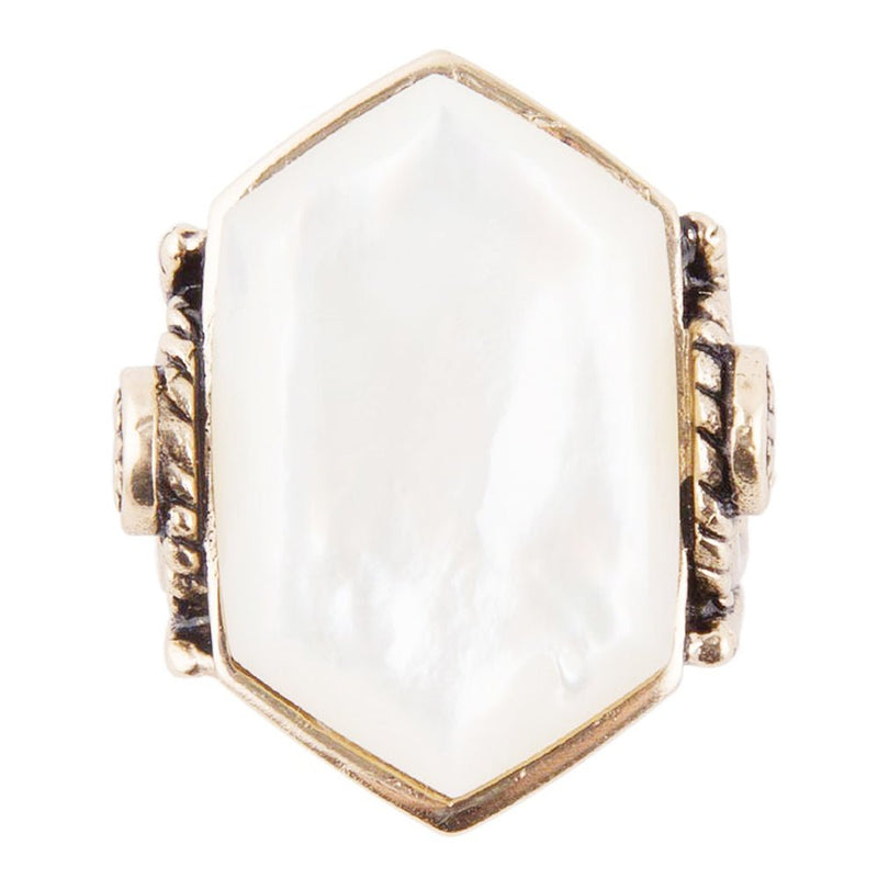 Bronze Mother of Pearl Ring - Barse Jewelry