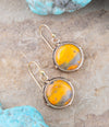 Bumblebee Jasper Round Drop Earrings - Barse Jewelry