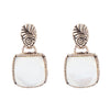 Carved Mother of Pearl Earrings - Barse Jewelry