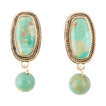 Catalina Turquoise Clip Earrings - Barse Jewelry