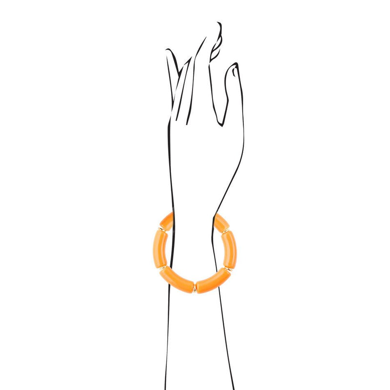 Celosia Orange Stack Bracelet - Barse Jewelry