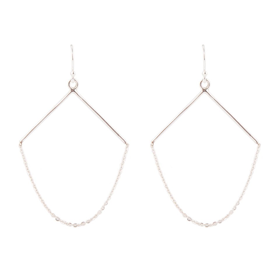Chained Up Sterling Silver Earrings - Barse Jewelry