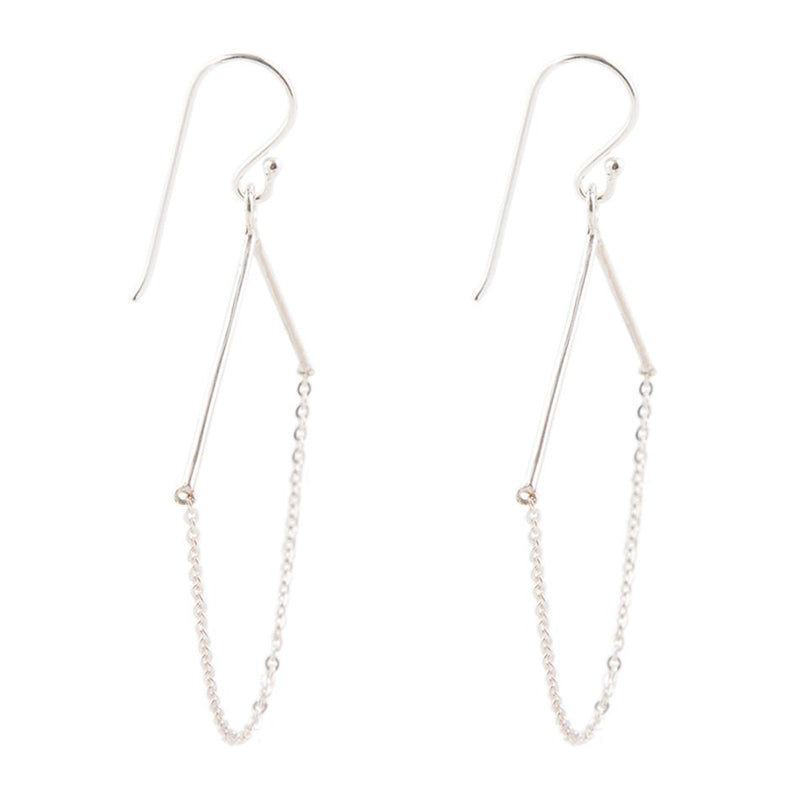 Chained Up Sterling Silver Earrings - Barse Jewelry