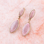 Champion Double Drop Rhodonite Earrings - Barse Jewelry