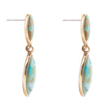 Champion Double Drop Turquoise Earrings - Barse Jewelry