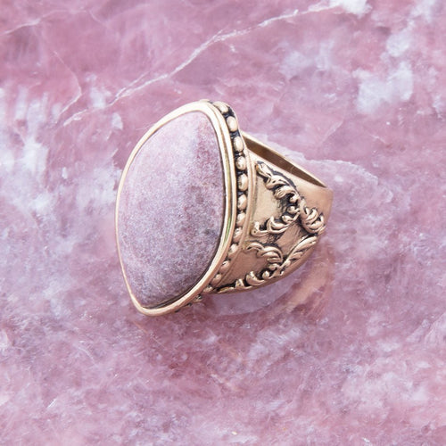 Champion Rhodonite Cocktail Ring - Barse Jewelry