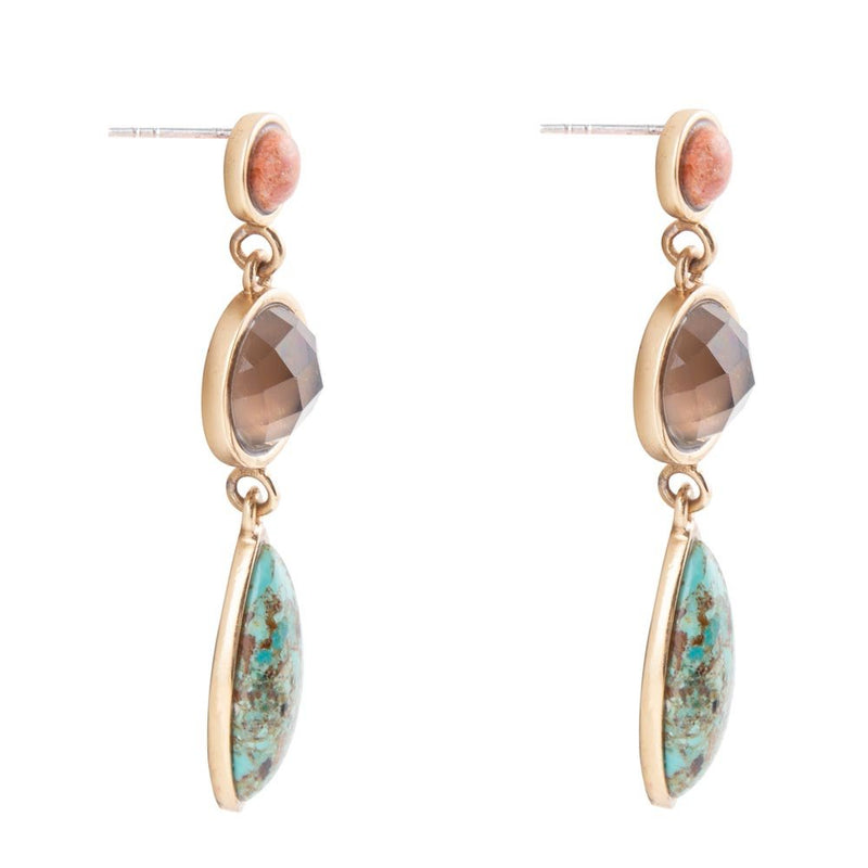 Champion Triple Drop Earrings - Barse Jewelry