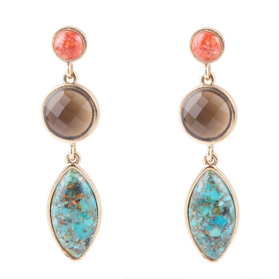 Champion Triple Drop Earrings - Barse Jewelry