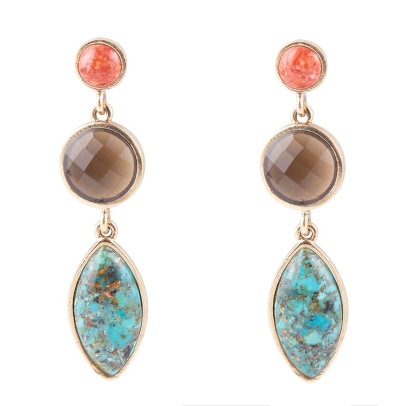 Champion Triple Drop Earrings - Barse Jewelry