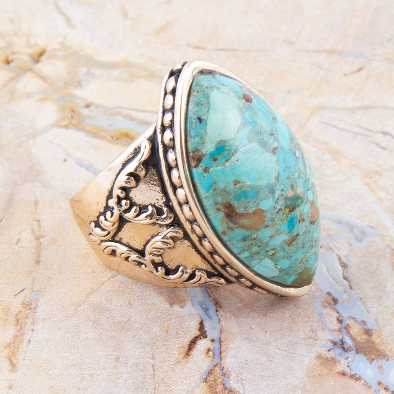 Champion Turquoise Cocktail Ring - Barse Jewelry