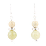 Chartruese Lemon Jade Drop Earrings - Barse Jewelry