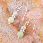 Chartruese Lemon Jade Drop Earrings - Barse Jewelry