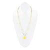 Chartruese Lemon Jade Long Pendant Necklace - Barse Jewelry