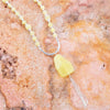 Chartruese Lemon Jade Long Pendant Necklace - Barse Jewelry