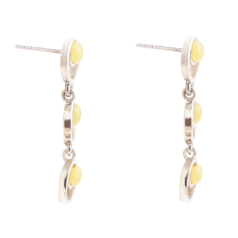 Chartruese Yellow Jade Post Earrings - Barse Jewelry