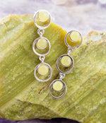 Chartruese Yellow Jade Post Earrings - Barse Jewelry