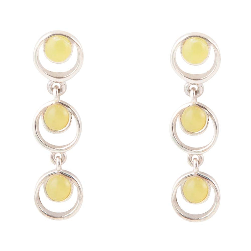 Chartruese Yellow Jade Post Earrings - Barse Jewelry