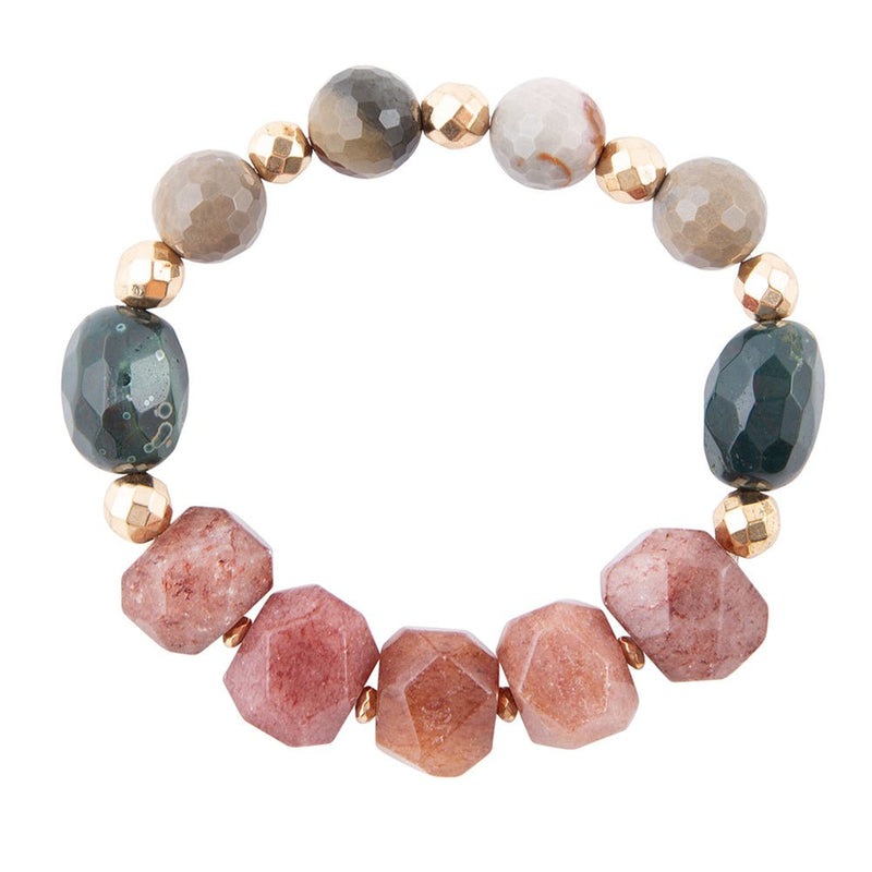 Cheyenne Ruby Quartz Chunky Bracelet - Barse Jewelry
