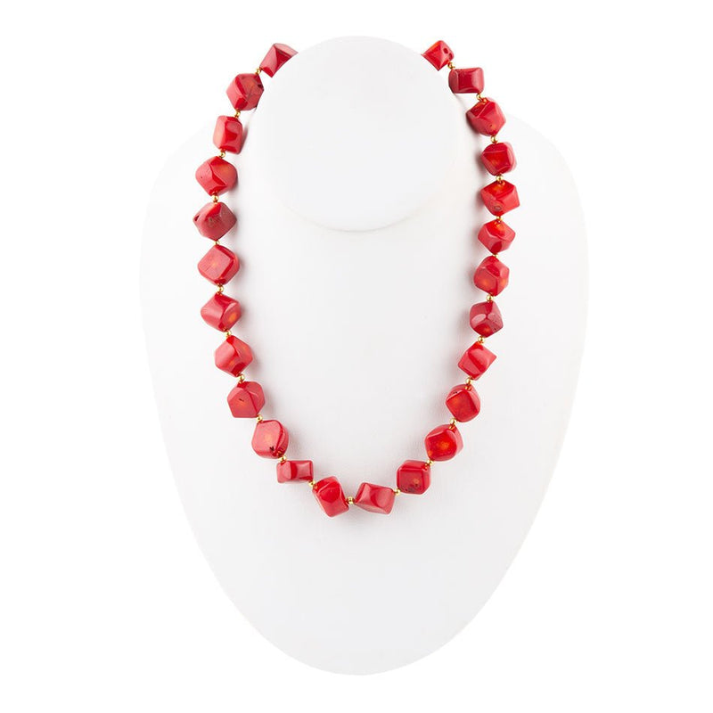 Chunky Coral Statement Necklace - Barse Jewelry