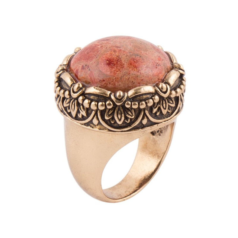 Circle of Coral Ring - Barse Jewelry
