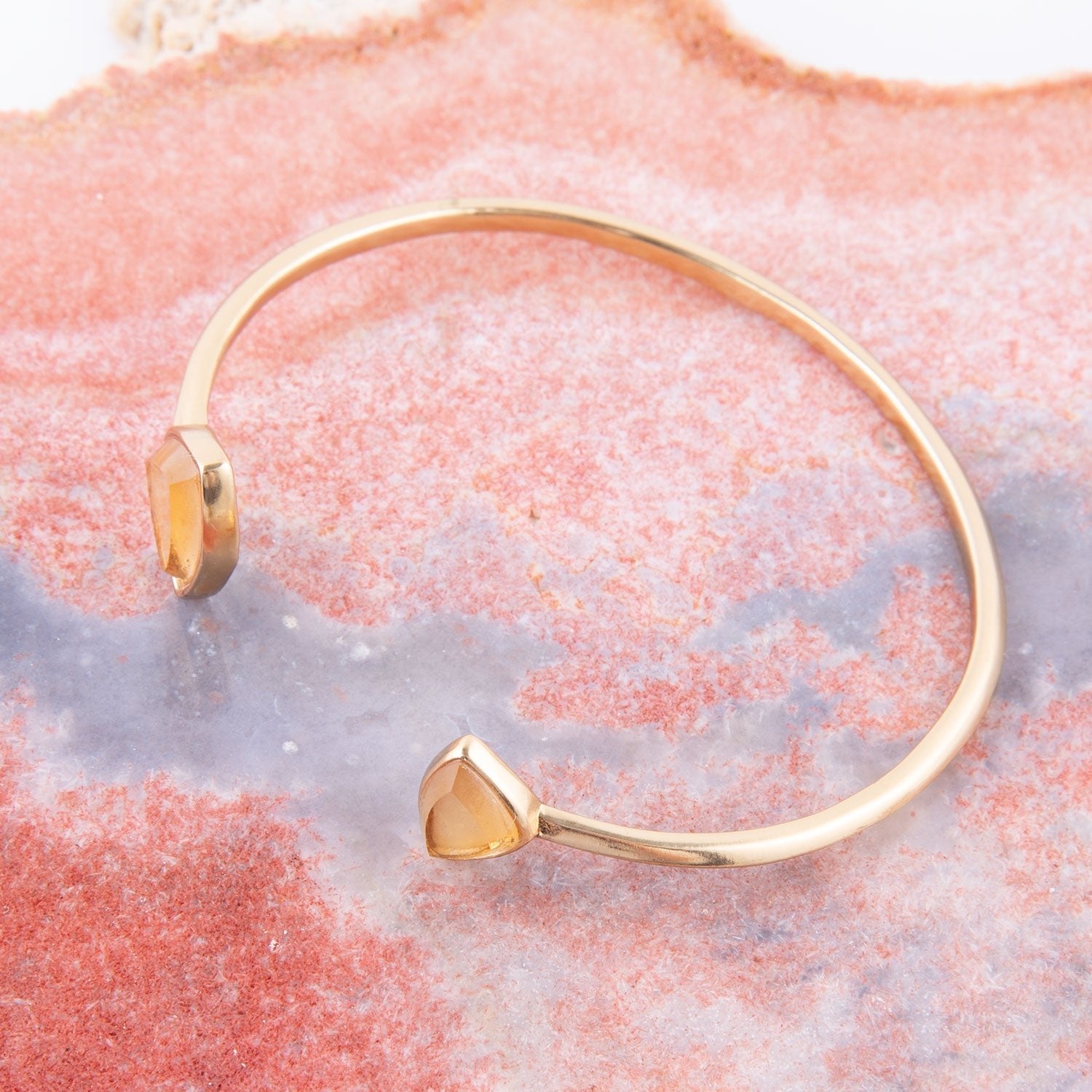 Citrine Open Cuff Bracelet Barse Jewelry