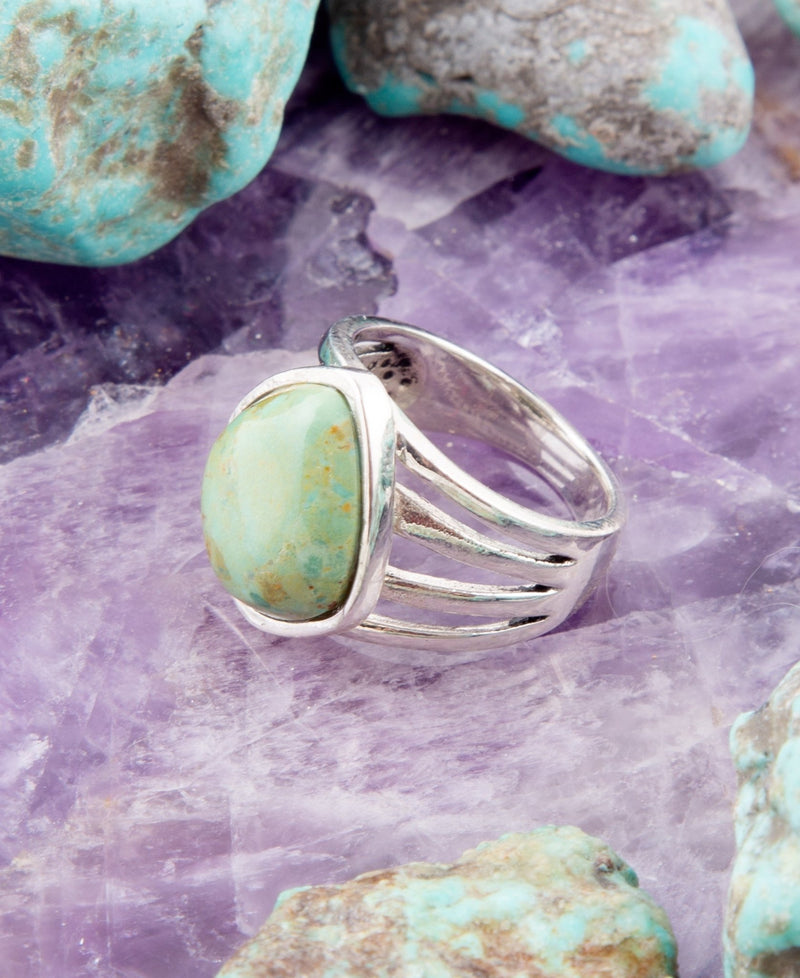 Classy Sterling Silver Turquoise Ring - Barse Jewelry