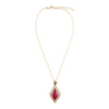 Cleopatra Bordeaux Quartz Necklace - Barse Jewelry