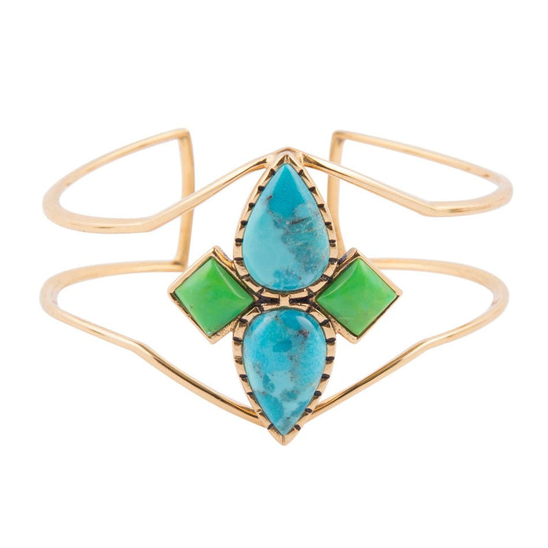 Colors of Turquoise Cuff Bracelet - Barse Jewelry