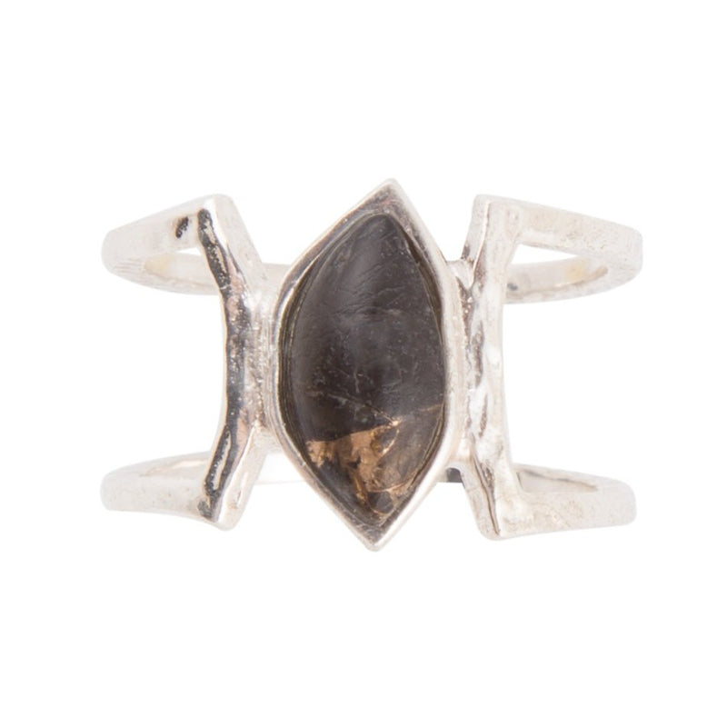 Cooling Trend Shungite Matrix and Sterling Silver Ring - Barse Jewelry
