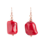 Copper N' Coral Earring - Barse Jewelry