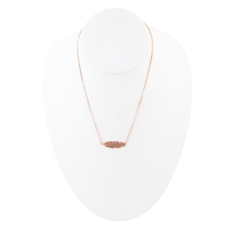 Copper Quill Necklace - Barse Jewelry