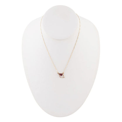 Corundum and Bronze Triangle Necklace - Barse Jewelry