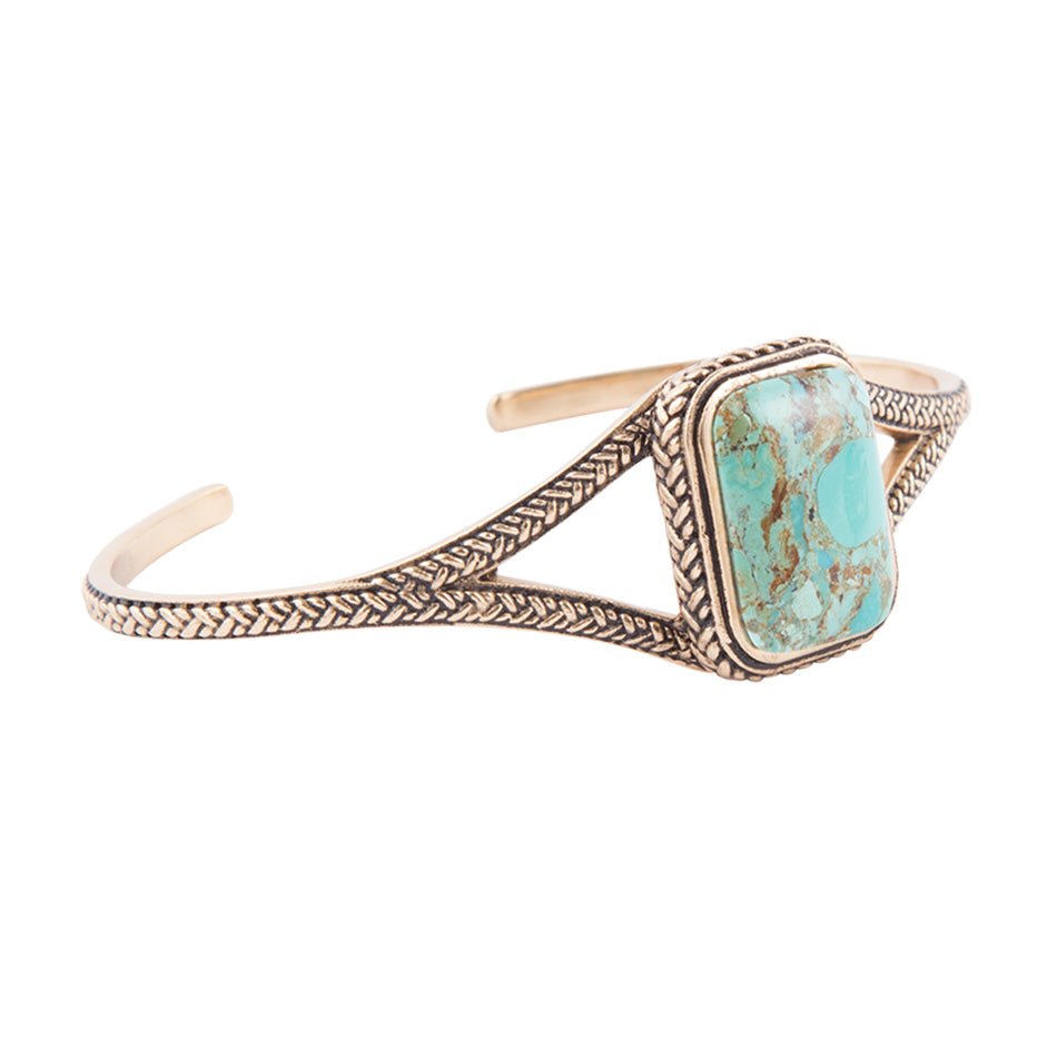 Credence Genuine Turquoise Cuff Bracelet - Barse Jewelry