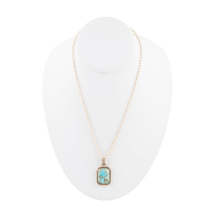 Credence Genuine Turquoise Pendant Necklace - Barse Jewelry