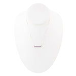 Dainty Amethyst Bar Necklace - Barse Jewelry