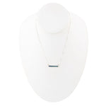 Dainty Azurite Bar Necklace - Barse Jewelry