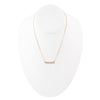 Dainty Botswana Agate Bar Necklace - Barse Jewelry