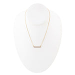 Dainty Botswana Agate Bar Necklace - Barse Jewelry