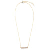 Dainty Botswana Agate Bar Necklace - Barse Jewelry