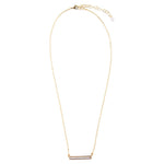 Dainty Botswana Agate Bar Necklace - Barse Jewelry
