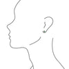 Dainty Dot Bronze Earrings- Green Aventurine - Barse Jewelry
