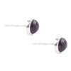 Dainty Dot Onyx and Sterling Silver Stud Earrings - Barse Jewelry