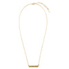 Dainty Green Aventurine Bar Necklace - Barse Jewelry
