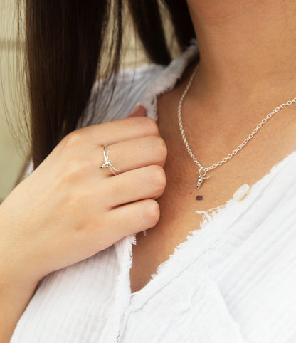 Dainty Longhorn Ring - Barse Jewelry