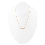 Dainty Mother of Pearl Bar Necklace - Barse Jewelry